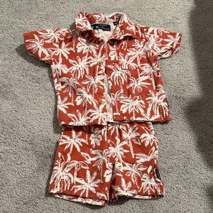 Ben Sherman Red and White Kids Matching Set